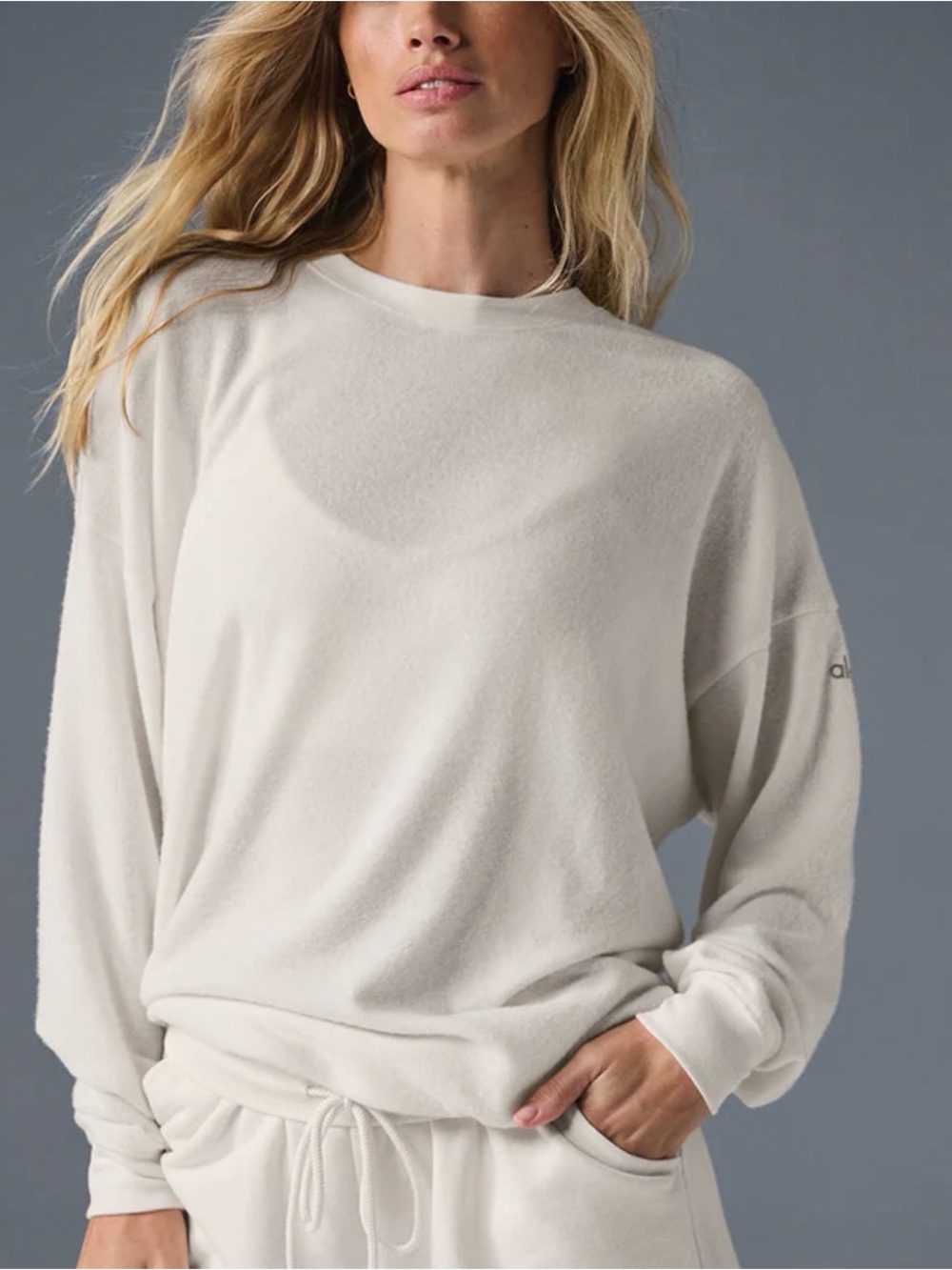 ALO | Soho Pullover | SM | Ivory